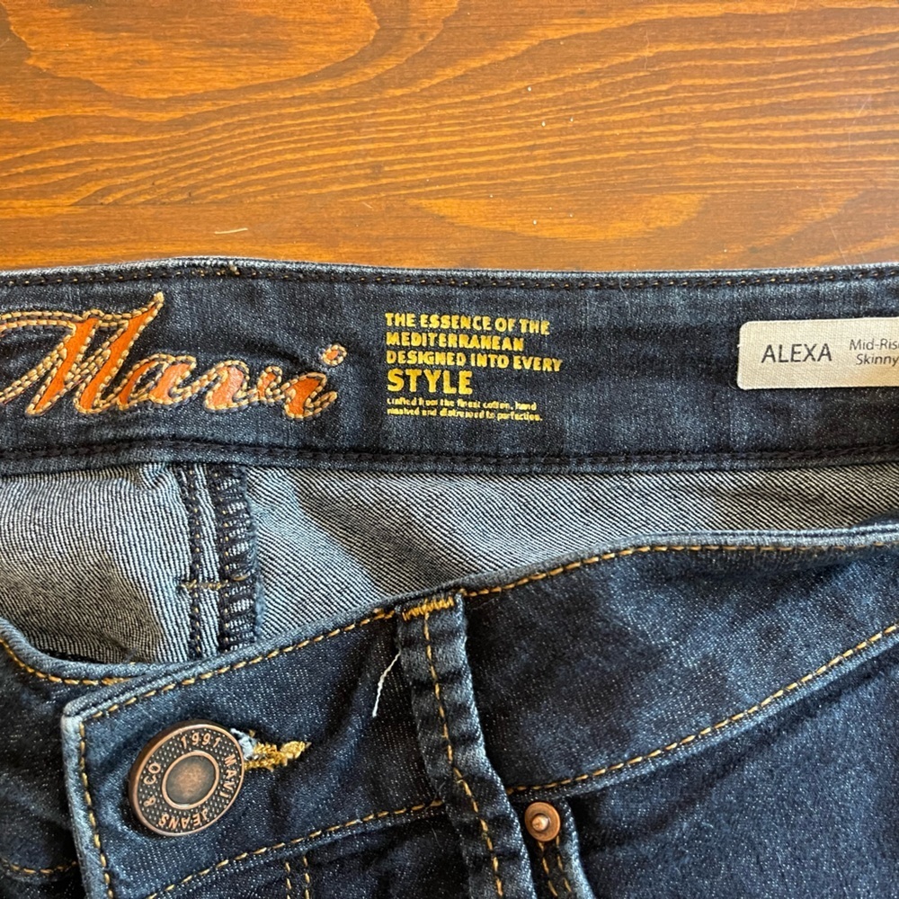 Mavi | Alexa Mid-Rise Skinny Dark Wash Jeans - Picture 6 of 10